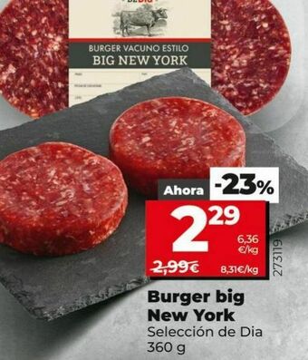 Dia Burguer big new york oferta