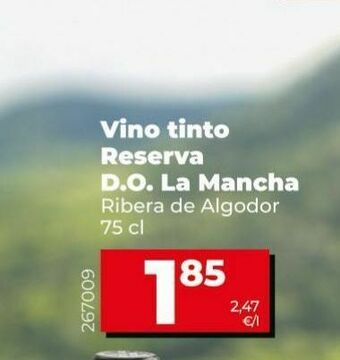 Dia Vino tinto reserva ribera de algodor oferta