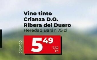 Dia Vino tinto crianza d.o. ribera del duero heredad baran oferta