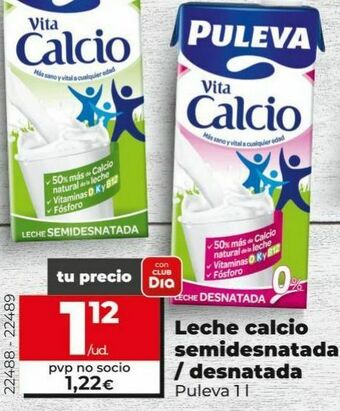 Dia Leche con calcio puleva oferta