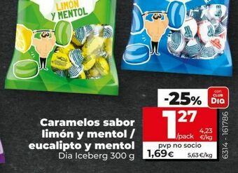Dia Caramelos sabor limón y mentol/ eucalipto y mentol oferta
