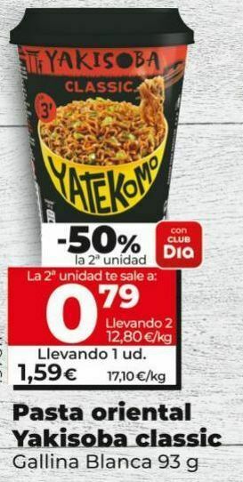 Dia Fideos yakisoba gallina blanca oferta