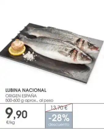 Supermercados Plaza LUBINA NACIONAL ORIGEN ESPAÑA oferta