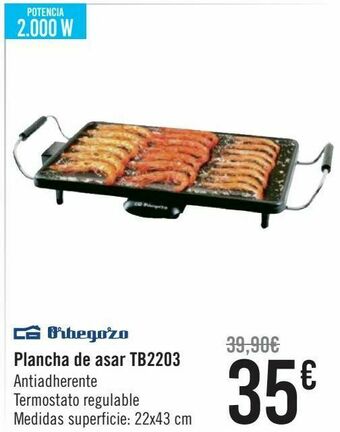 NESCAFÉ Dolce Gusto Orbegozo plancha de asar tb2203 oferta