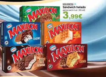 Hiper Usera MAXIBON Sándwich helado oferta
