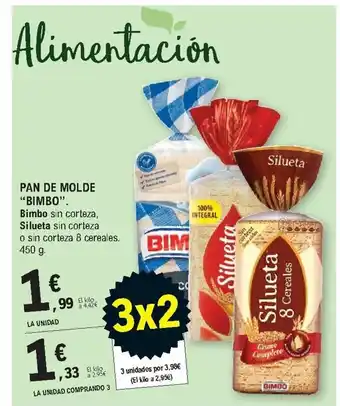 E.Leclerc "Bimbo" Pan de Molde 450g oferta