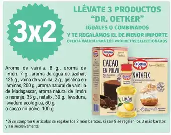 E.Leclerc Llévate 3 Productos "Dr. Oetker" oferta