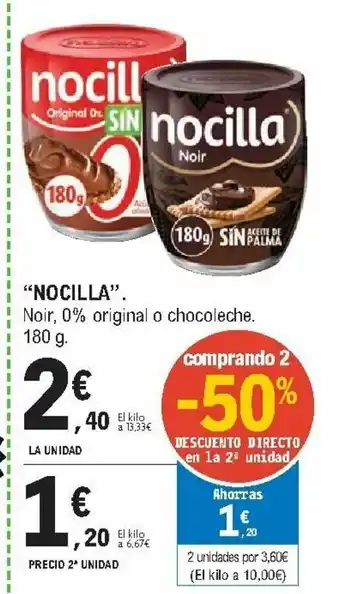E.Leclerc Nocilla 180g oferta