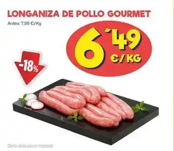 AhorraMas Longaniza de pollo gourmet oferta