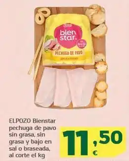 HiperDino Elpozo - bienstar pechuga de pavo sin grasa oferta