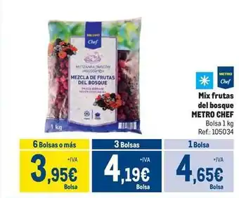 Makro Metro chef - mix frutas del bosque oferta