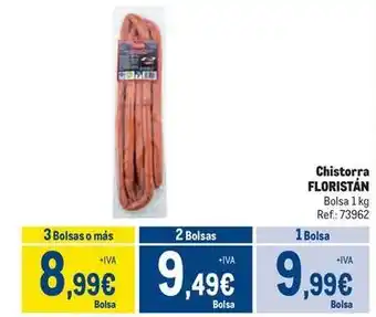 Makro Floristán - chistorra oferta