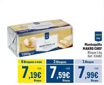 Makro Makro chef - mantequilla oferta