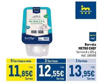 Makro Metro chef - burrata oferta