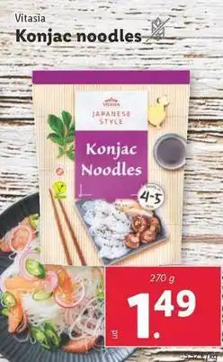 Lidl Vitasia - konjac noodles oferta