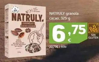 HiperDino Natruly - granola cacao oferta