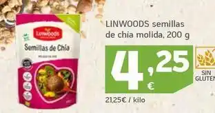 HiperDino Linwoods - semillas de chía molida oferta