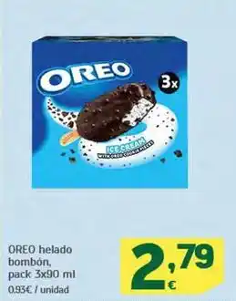 HiperDino Oreo - helado bombón oferta