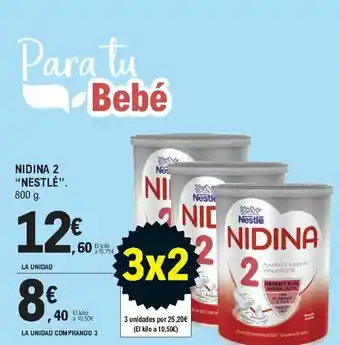 E.Leclerc Nestlé Nidina 2 800g oferta