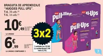 E.Leclerc Huggies Pull Ups Braguita De Aprendizaje T-4 36 uds, T-5, 34 uds oferta