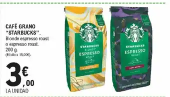 E.Leclerc Starbucks Café Grano 200g oferta