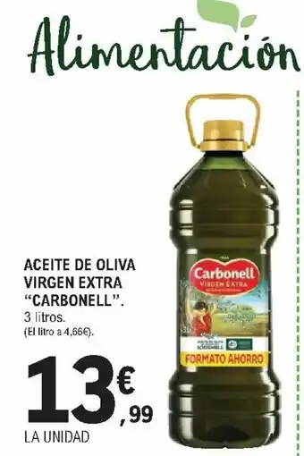 E.Leclerc Carbonell Aceite De Oliva Virgen Extra 3 litros oferta