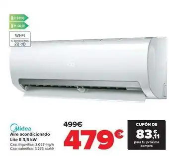 Carrefour Midea - aire acondicionado lite ii 3,5 kw oferta