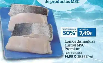 La Sirena Premium - lomos de merluza austral msc oferta