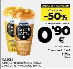 BM Supermercados Kaiku - caffe latte variedades oferta