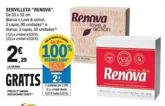 E.Leclerc Renova - servilleta oferta