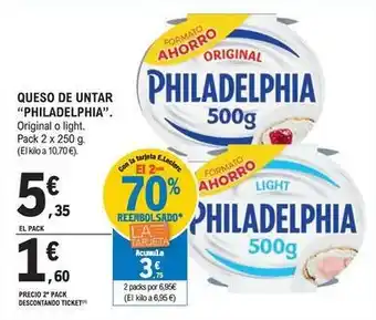 E.Leclerc Philadelphia - queso de untar oferta