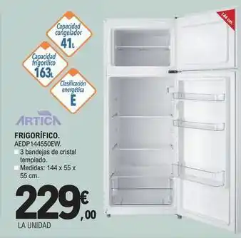 E.Leclerc Artica - frigorífico aedp144550ew oferta