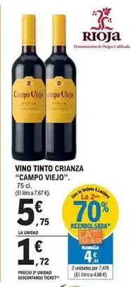 E.Leclerc Campo viejo - vino tinto crianza oferta