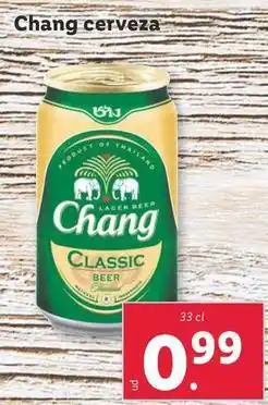 Lidl Chang cerveza oferta