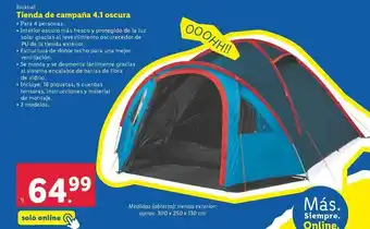 Lidl Rocktrail - tienda de campana oferta