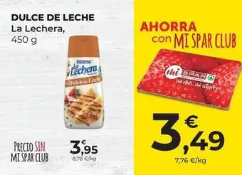 SPAR Gran Canaria Dulce de leche oferta