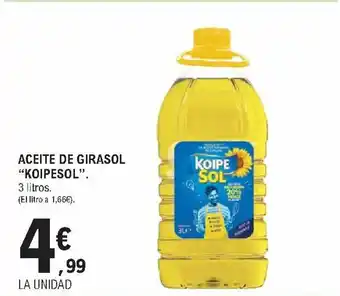 E.Leclerc Koipesol Aceite De Girasol 3 litros oferta