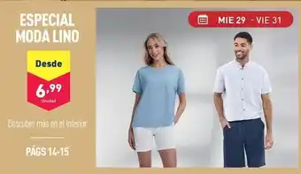 ALDI Especial moda lino oferta
