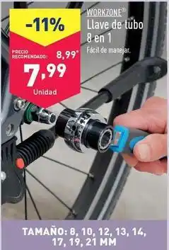 ALDI Workzone - llave de tubo 8 en 1 oferta
