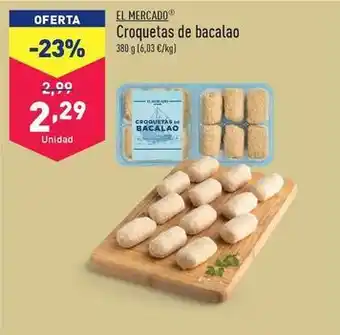 ALDI El mercado - croquetas de bacalao oferta