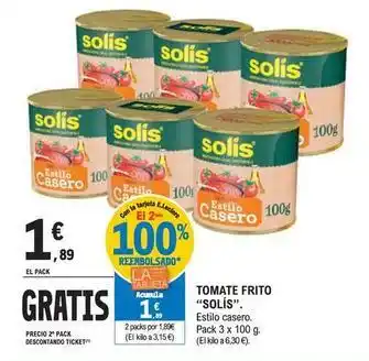 E.Leclerc Solís - tomate frito oferta