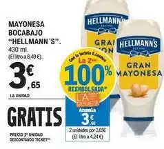E.Leclerc Hellmann's - mayonesa bocabajo oferta