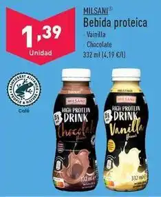 ALDI Milsani - bebida proteica oferta