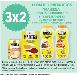 E.Leclerc Maizena Llévate 3 Productos Iguales O Combinados Y Te Regalamos El De Menor Importe oferta