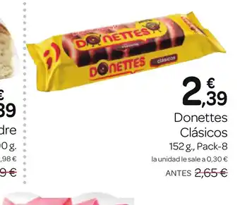Supermercados El Jamón Donettes Clásicos oferta