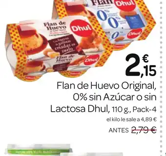 Supermercados El Jamón Flan de Huevo Original, oferta