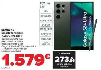 Carrefour Samsung - smartphone libre galaxy s24 ultra oferta