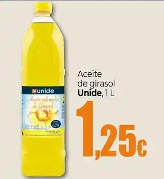 Unide Supermercados Unide - aceite de girasol oferta