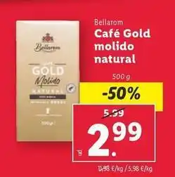 Lidl Bellarom - cafe gold molido natural oferta