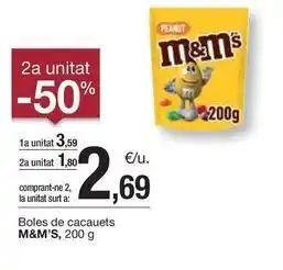 BonpreuEsclat M&m's - boles de cacauets oferta